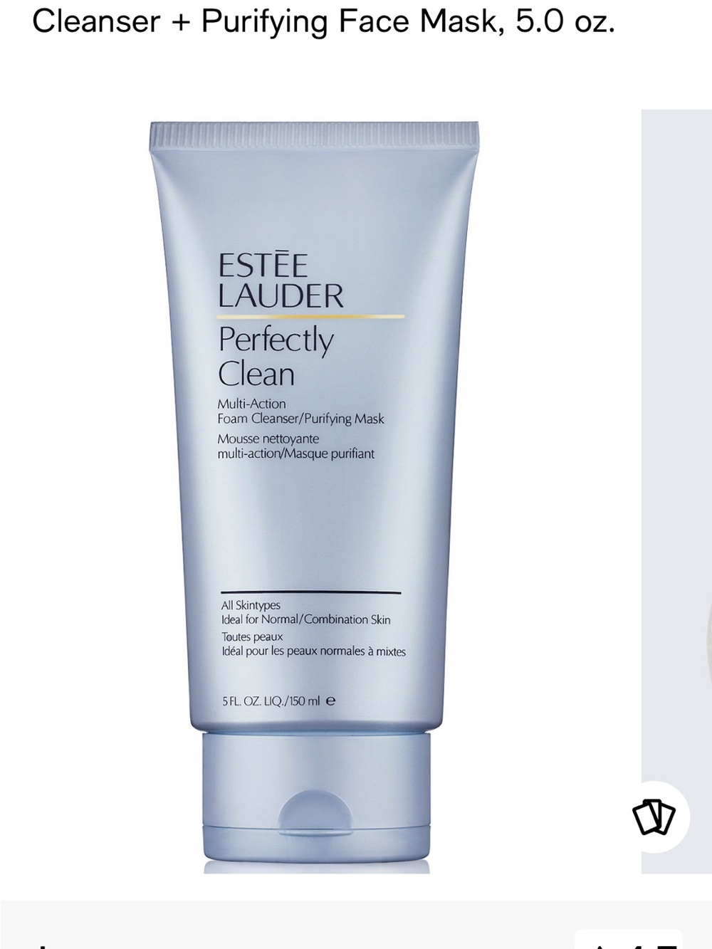 Estee Lauder Perfectly Clean Foaming Cleanser - Light Blue